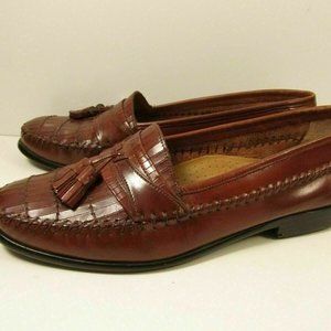 Men’s Giorgio Brutini Leather Moc Tassle Weave 10D